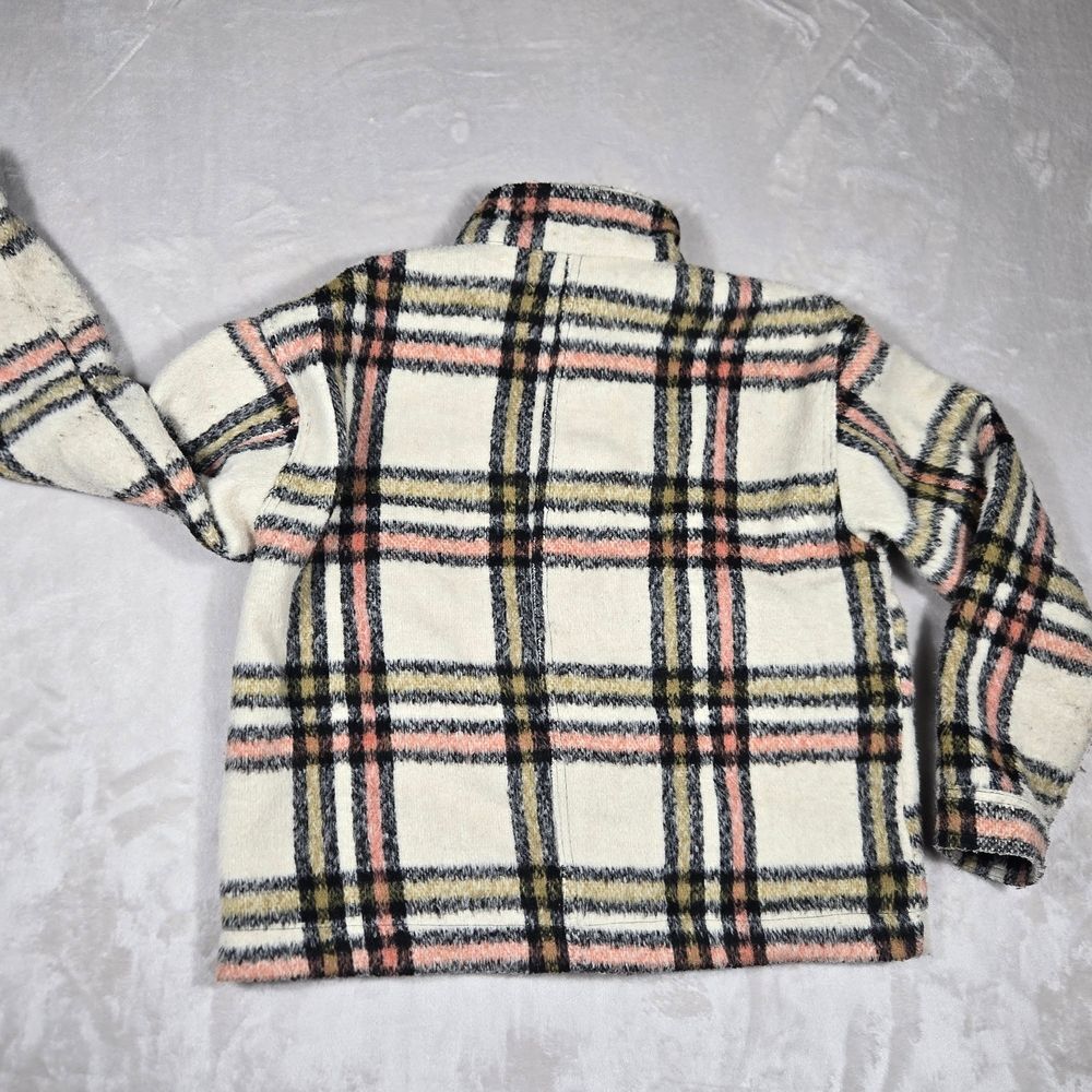 Bagatelle pastel plaid shacket Womens M Jacket Soft Comfortable Warm - Picture 13 of 14